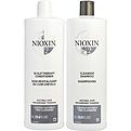 Nioxin System 2 Scalp Therapy Conditioner And Cleanser Shampoo For Natural Hair With Progressed Thinning Liter Duo for unisex by Nioxin