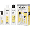 Nioxin Set-3 Piece Maintenance Kit System 1 With Cleanser 10.1 oz & Scalp Therapy 10.1 oz & Scalp Treatment 3.38 oz for unisex by Nioxin