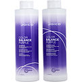 Joico Color Balance Purple Conditioner And Shampoo 1l 33.8oz for unisex by Joico