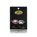 Zhoe Moon Rocks Hair Clips - Pink & Clear for unisex by Zhoe