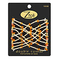 Zhoe Double Hair Combs - Sahara Sand for unisex by Zhoe