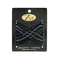 Zhoe Double Hair Combs - Black for unisex by Zhoe