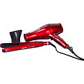 Babyliss Pro Pro Ceramix Extreme 1" Straightening Iron & Hair Dryer - Red for unisex by Babylisspro