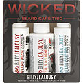 Billy Jealousy Wicked Beard Care Trio Set: Beard Wash 2 oz & Beard Control 2 oz & Devil's Delight Beard Oil 2 oz for men by Billy Jealousy