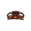 Caravan Flat Teeth Hair Claw - Tortoise Shell for unisex by Caravan