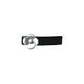 Caravan Silver Rose On Black Barrette for unisex by Caravan