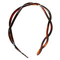 Mia Acrylic Looped Headband - Brown for unisex by Mia