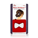 Mia Large Hair Stickers - Silver Bow for unisex by Mia