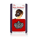 Mia Large Hair Stickers - Black Crown for unisex by Mia