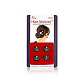 Mia Small Hair Stickers - Black Crowns 4pcs for unisex by Mia