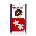 Mia Small Hair Stickers - Silver Flowers Pair for unisex by Mia