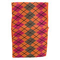 Mia Soft Headband - Orange Argyle for unisex by Mia