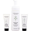 Madara Become Organic Deep Moisture Starter Set: Moisture Fluid 25ml + Night Cream 25ml + Purifying Foam 150ml for women by Madara