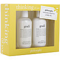 Philosophy Thinking Of You Set: Pure Grace Shower Gel 8zo + Pure Grace Body Lotion 8oz --2pcs for women by Philosophy