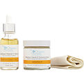 The Organic Pharmacy Brighten & Glow Kit: Vitamin C Serum 30ml + Vitamin C Mask 60ml --2pcs for women by The Organic Pharmacy
