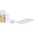 The Organic Pharmacy Clear Skincare Set: Face Wash 10ml + Clay Mask 10ml + Face Cream 10ml + Toner 10ml + Cloth --5pcs for women by The Organic Pharmacy