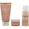 Virtue Curl Discovery Kit- Shampoo 2 oz & Conditioner 2 oz & Butter 0.5 oz for unisex by Virtue