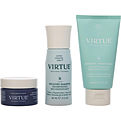 Virtue Recovery Discovery Kit- Shampoo 2 oz & Conditioner 2 oz & Treatment Mask 0.5 oz for unisex by Virtue