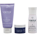 Virtue Full Discovery Kit- Volumize & Thicken Shampoo 2 oz & Conditioner 2 oz & Treatment Mask 0.5 oz for unisex by Virtue