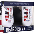 Billy Jealousy Usa Beard Envy Kit Crisp Clean Scent (1) Usa Beard Wash 3 oz, (1) Usa Beard Control 3 oz, (1) Reinforced Boar Bristle Brush for men by Billy Jealousy