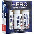 Billy Jealousy Usa Hero Beard Trio Kit Crisp Clean Scent (1) Usa Beard Wash 2 oz, (1) Usa Beard Control 2 oz, (1) Usa Beard Oil 2 oz for men by Billy Jealousy
